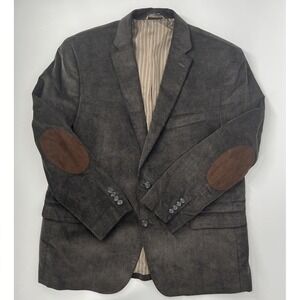 Chaps Corduroy  Elbow Patches 2 Button Blazer Sport Coat Jacket 48R